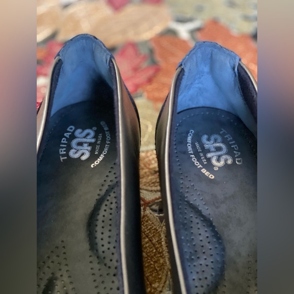 SAS 🥿COMFY TRIPAD GRAY & BLACK LEATHER 2-TONE LOAFERS-SIZE 9.5 LIKE NEW💖💕(EC) - Picture 7 of 11